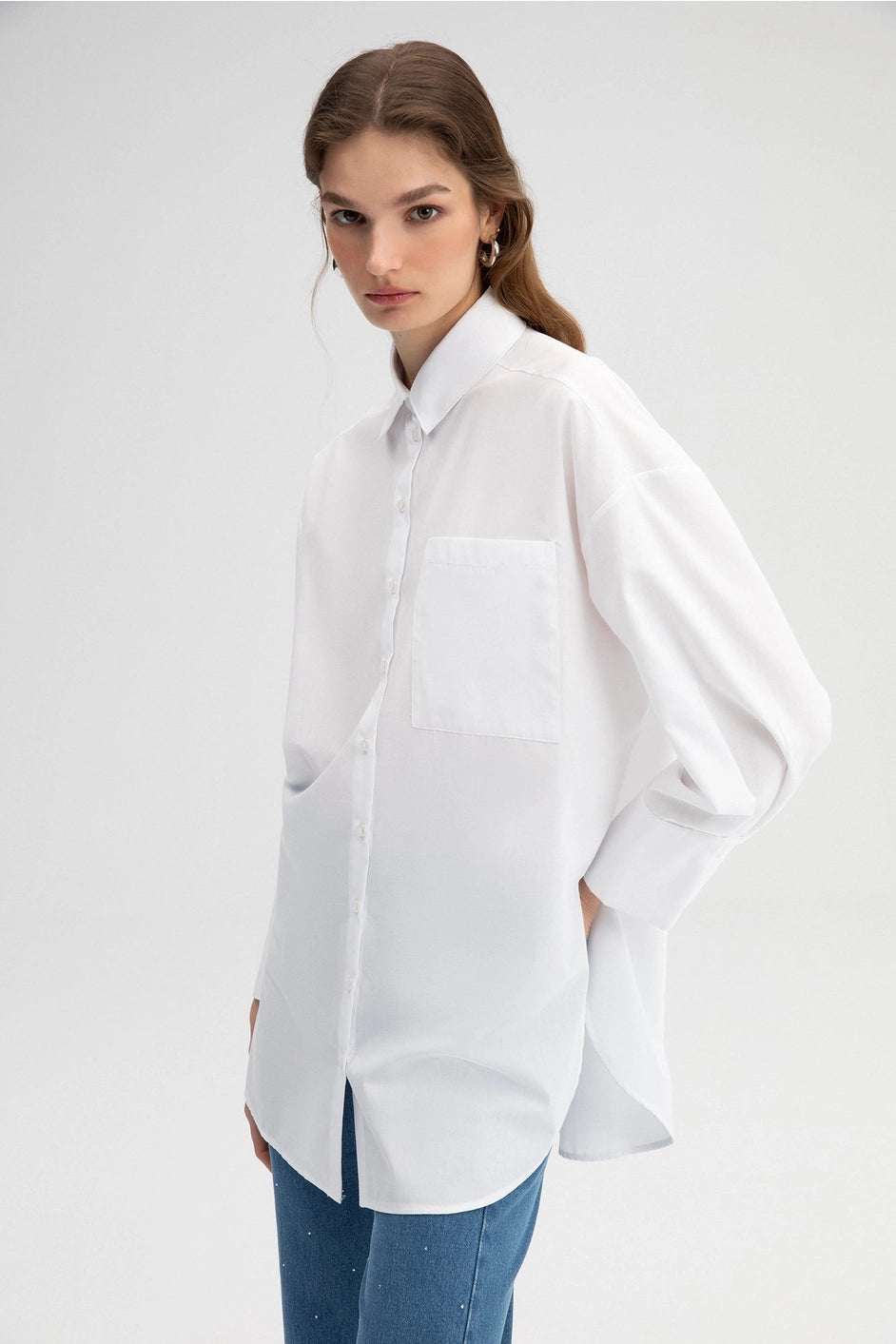 Poplin Button Down Shirt